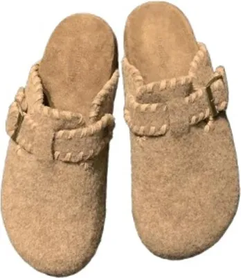 Obrázok produktu pre INF Teplé chlpaté nazúvacie topánky, štýl Birkenstock, na jeseň/zimu 1 pár Hnedá 37