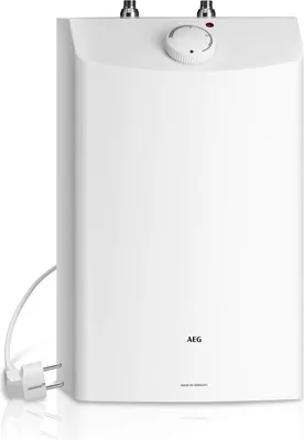 Produktbild von AEG druckloser Kleinspeicher Huz 10 mit Thermostop, Temperaturwahl ca. 35-85 °C, Boiler untertisch, steckerfertig, 10 Liter, 229486