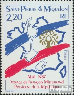 Produktbild von Briefmarken St. Pierre und Miquelon 1987 Mi 546 (kompl.Ausg.) postfrisch Staatspräsident Mitterrand