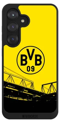 Produktbild von NIVOCASE Handyhülle für Samsung Galaxy S25 Hülle NIVOpure Case Schwarz BVB Borussia Dortmund Fanartikel