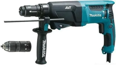 Produktbild von Makita HR2631FT, SDS Plus, Schwarz, Blau, 2,6 cm, 4600 RPM, 2,4 J, 1,3 cm