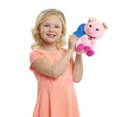 Produktbild von Barbie Plush Fairy Piggy Rosa mit Feenflügeln
