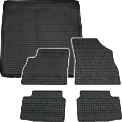Produktbild von Gummi Kofferraumwanne + Fußmatten Set für Opel Astra K Caravan, Bj. 2015-