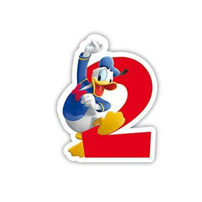Image de Bougies d'anniversaire numérotées Mickey Mouse n°2