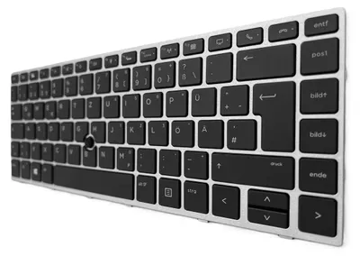 Produktbild von DEUTSCHE - Tastatur Rahmen,Trackpoint + Beleuchtung kompatibel für HP EliteBook 830 G5 (3JW93EA)