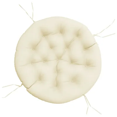 Immagine prodotto di Cuscino rotondo VidaXL color crema, Ø 100x11 cm, tessuto Oxford