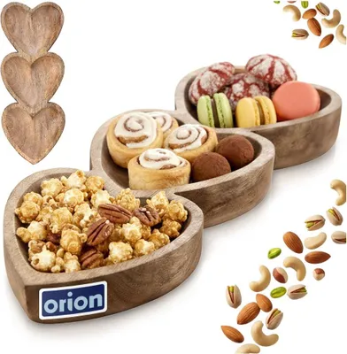 Produktbild von Brotzeitteller aus Holz HEART 40x16cm