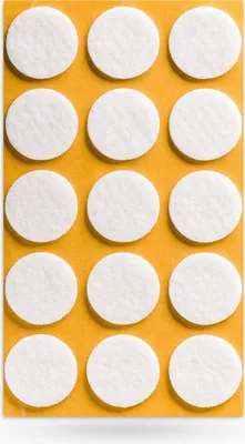 Produktbild von 15 x Filzgleiter Ø 28 x 3 mm selbstklebend weiß Möbelschoner Möbelschutz Bodenschutz Möbelgleiter SOTECH
