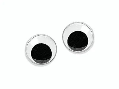 Produktbild von Wackelauge zum Kleben 25mm 10 Stück mit beweglicher Pupille 2480255 und 21248025