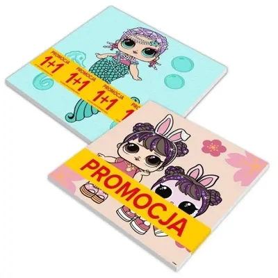 Obrázek produktu pro Malování podle čísel – L.O.L, 40x40 cm, 2 kusy – Ideyka