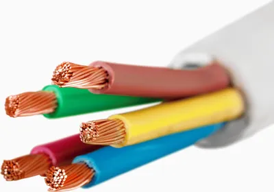 Obrázok produktu pre Okrúhly elektrický kábel 5x10 biely OWY 500V H05VVF spletený 1m