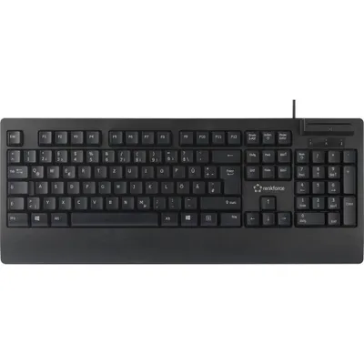 Productafbeelding van Renkforce RF-CKB-200 USB-toetsenbord, Duits, QWERTZ, zwart, met chipkaartlezer