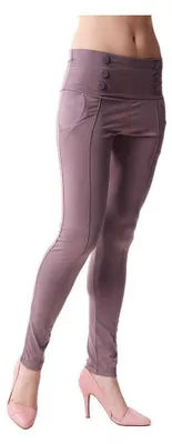 Produktbild von Damen Leggings Hose Reiterhose Optik; Cappuccino/XS/S 34/36