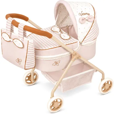 Puppenwagen Verona, beige/hellgrau, 56 cm, für Kleinkinder