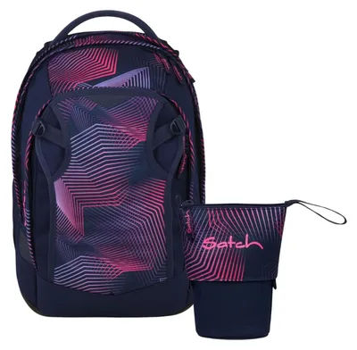 Produktbild von Satch, Schulrucksack-Set MATCH PLUS Seismic Pink 2-teilig, 5. Klasse
