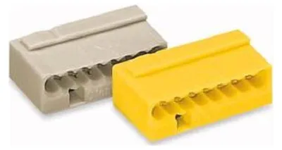 Zdjęcie produktu dla Wago 243-508, Żółty, 6 A, 100 V, 18,4 mm, 6,8 mm