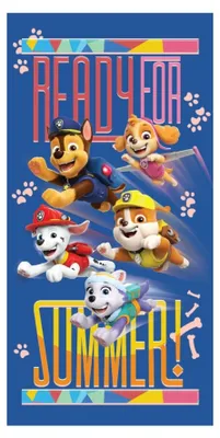 Obrázek produktu pro Osuška Paw Patrol, plážová osuška 70x140cm (rychleschnoucí)
