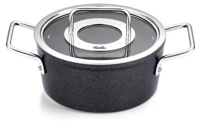 Immagine prodotto di Fissler Adamant / pentola in alluminio (Ø 18 cm, 2L) rivestita in vetro con coperchio, antiaderente - induzione