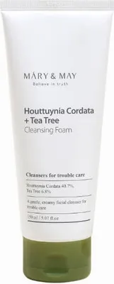 Image de Mary & May Hottuynia Cordata +Tea Tree Mousse Nettoyante