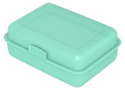 Obrázok produktu pre Obedový box "School-Box" - Obedový box bez BPA pre deti a dospelých - Odolný obedový box do školy, do práce a za dobrodružstvom, vyrobený v Nemecku - pastelovo zelený