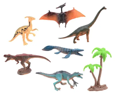 Immagine prodotto di Johntoy Mondo animale – Set di gioco dinosauri, 7 pezzi.