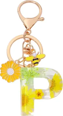 Immagine prodotto di Portachiavi Alfabeto P Giallo - Accessorio Unico KP37849