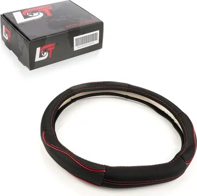 Produktbild von Lenkradbezug Ø 38x9cm schwarz rot für ALFA ROMEO für FIAT für SUBARU für TOYOTA