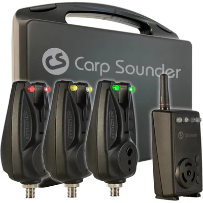 Produktbild von Carp Sounder 3+1 AGE one Set - 3 Bissanzeiger + CS Receiver