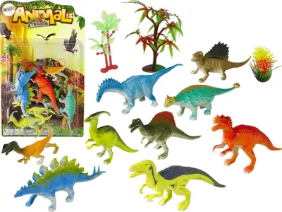 Produktbild von Dinosaurier-Figurenset 9-Teilig Farbig