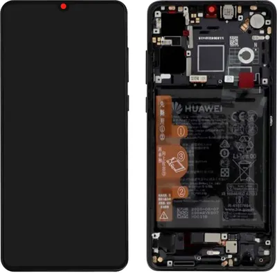 Produktbild von Huawei, Original Ersatzdisplay Huawei P30, Scheibe + 3650mAh Akku, Schwarz