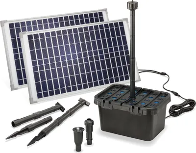 Image de esotec Solar filtre de bassin Professional 50W 1700l/h Pompe de bassin de jardin 100904