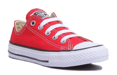 Produktbild von Converse Chuck Taylor All Star Ox K der Schnürung Le wand Turnschuhe Rot – undefined / Rot