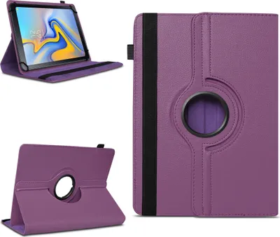Produktbild von Tablet Hülle für Samsung Galaxy Tab A 10.5 2018 Tasche Schutzhülle 360° DrehbarFarben:Lila