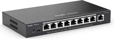 Obrázok produktu pre Ruijie Networks RG-ES209GC-P, Riadený, Gigabit Ethernet (10/100/1000), Podpora napájania cez Ethernet (PoE)