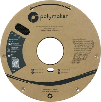 Obrázek produktu pro Polymaker Polysonic High Speed Pla Grey 1,75Mm 1Kg
