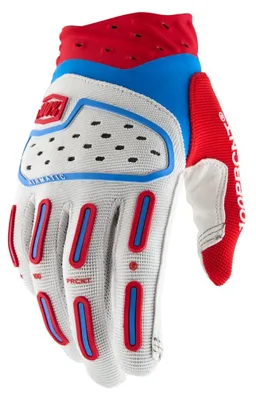 Produktbild von 100percent Airmatic 2 Handschuhe Rot/Weiss/Blau Größe: 2XL