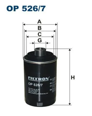 Zdjęcie produktu dla Filtr oleju FILTRON OP 526/7