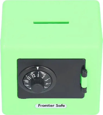 Produktbild von Kinder-Geld-Aufbewahrungskoffer, Simulations-Safe, codiertes Schloss, Münzen-Bargeldsparen für Kinder, Grün