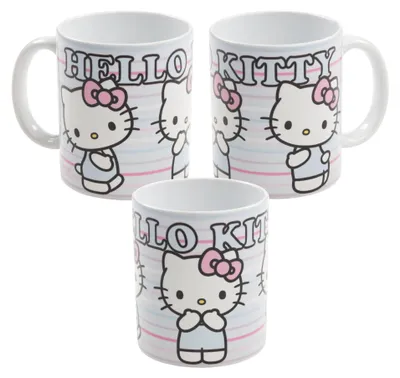 Hello Kitty Kaffeetasse, Keramik, Blau, 320 ml