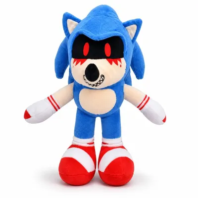 Produktbild von Wiztex Kuscheltier Evil Sonic Alt Plüschfigur - 28 cm Stofftier The Hedgehog Plüschtier Horror Spielzeug Stofftier Geschenk für Kinder