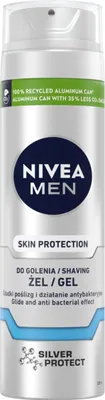 Produktbild von Nivea Men Hautschutz Rasiergel, 200 ml - Sanfte Pflege und Schutz für sensible Haut