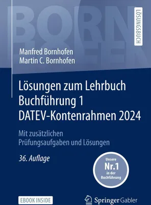Produktbild von Lösungen zum Lehrbuch Buchführung 1 DATEV-Kontenrahmen 2024
