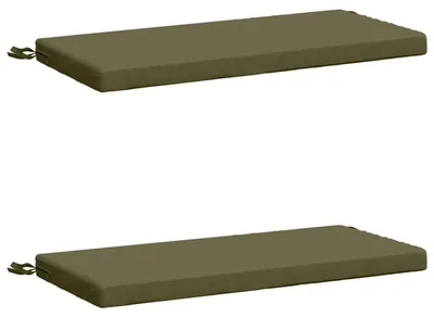 Immagine prodotto di vidaXL, set di 2 cuscini per divano SOEST, 2 pezzi, 100% poliestere, verde oliva