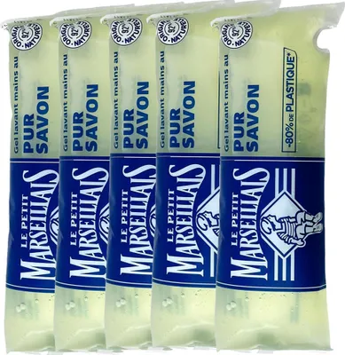 Produktbild von Le Petit Marseillais Flüssigseife Pur Savon 5 x 250 ml Nachfüllpack Frankreich