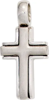 Produktbild von JOBO Anhänger Kreuz 950 Platin teilmattiert