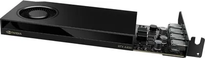 Image de NVIDIA RTX A400 - Carte graphique - RTX A400 - 4 Go GDDR6 - PCIe 4.0 x8 Low-Profile - 4 x Mini DisplayPort (900-5G172-2560-000)