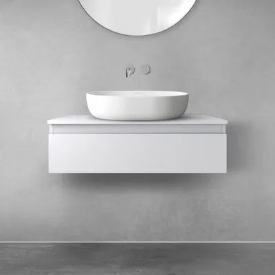 Imagen del producto de OLTENS: Mueble bajo lavabo con 1 cajón, 80 x 23,6 cm