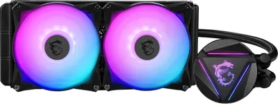 Produktbild von MSI MAG Core Liquid 240R, All-in-One-Flüssigkeitskühler, 500 RPM, 2000 RPM, Schwarz