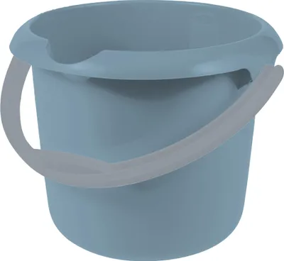 Produktbild von keeeper Putzeimer 5 Liter, nordic-blue, rund, mika, ergonomisch geformt, Griffmulde, Ausguss, Inhaltsskala