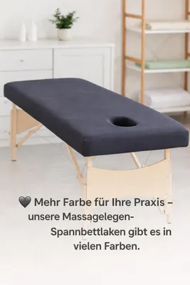Produktbild von Massageliege Frottee Spannbettlaken mit Nasenschlitz Marke 70-80 cm x190-200 cm Anthrazit